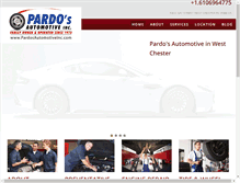 Tablet Screenshot of pardosautomotiveinc.com